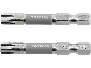 YATO KOŃCÓWKA 1/4"x50mm T40 /2szt. Ni