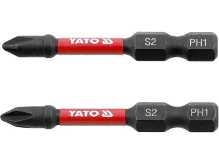 YATO KOŃCÓWKA UDAROWA 1/4"x50mm PH1 /2szt.