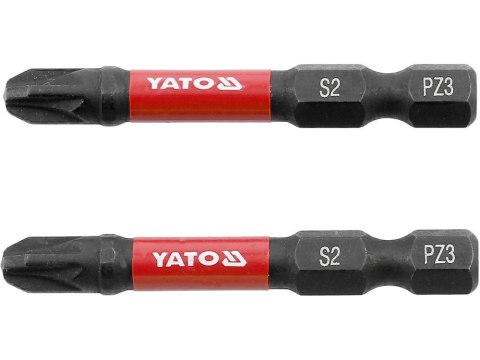 YATO KOŃCÓWKA UDAROWA 1/4"x50mm PZ3 /2szt. YATO KOŃCÓWKA UDAROWA 1/4"x50mm PZ3 /2szt.