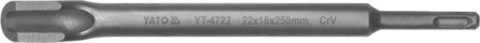 YATO DŁUTO BRUZDOWNIK SDS 22x18x250mm 4722 YATO DŁUTO BRUZDOWNIK SDS 22x18x250mm 4722