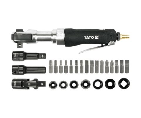 YATO KLUCZ KĄTOWY / GRZECHOTKA PNEUMATYCZNA 1/2" 68Nm + AKCESORIA 0982 YATO KLUCZ KĄTOWY / GRZECHOTKA PNEUMATYCZNA 1/2" 68Nm + AKCESORIA 0982