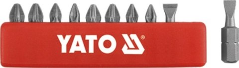 YATO KOMPLET KOŃCÓWEK / BITÓW 25mm 10szt. MIX PŁASKIE/PH/PZ 0482 YATO KOMPLET KOŃCÓWEK / BITÓW 25mm 10szt. MIX PŁASKIE/PH/PZ 0482