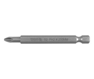 YATO KOŃCÓWKA / BIT 1/4" PH2 x 200mm HRC 58-62 S2 0487