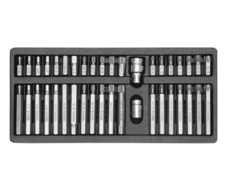 YATO KOŃCÓWKI HEX / TORX / SPLINE KOMPLET 40 elem. 0400