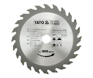 YATO PIŁA TARCZOWA WIDIOWA 130x16mm 24-ZĘBY 6050