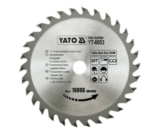 YATO PIŁA TARCZOWA WIDIOWA 140x16mm 30-ZĘBÓW 6053