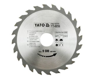 YATO PIŁA TARCZOWA WIDIOWA 160x30mm 24-ZĘBY 6056