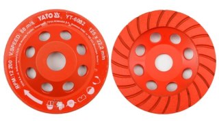 YATO TARCZA DIAMENTOWA DO SZLIFOWANIA BETONU / KAMIENIA TURBO 125mm