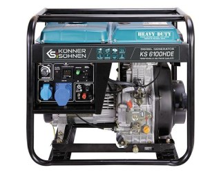 KÖNNER & SÖHNEN GENERATOR DIESEL KS 6100HDE (EURO V) 5,5kW 230V, ROZRUCH ELEKTRYCZNY