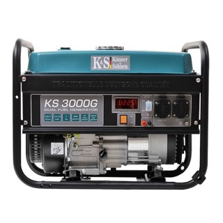 KÖNNER & SÖHNEN GENERATOR PRĄDOTWÓRCZY HYBRYDOWY (BENZYNA/LPG) 2,6kW 230V KS 3000 G