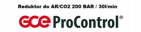 Reduktor Argon / CO2 GCE PROCONTROL SOLIDNY Reduktor Argon / CO2 GCE PROCONTROL SOLIDNY