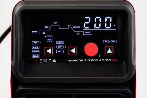 Spawarka Tig Aluminium Ac/dc PULS IDEAL PRAKTIK TIG 200 AC/DC LED