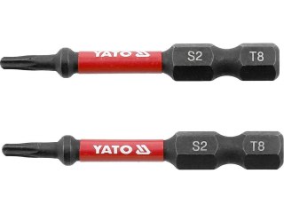 YATO KOŃCÓWKA UDAROWA 1/4"x50mm T 8 /2szt.