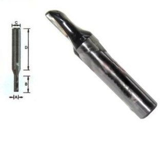 FREZ PROSTY 1 ROWEK 4/10/8mm
