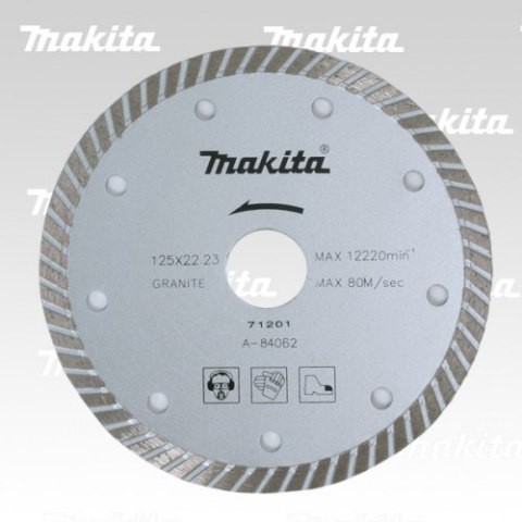 MAKITA TARCZA DIAMENTOWA 125mm TURBO / SREBRNA MAKITA TARCZA DIAMENTOWA 125mm TURBO / SREBRNA