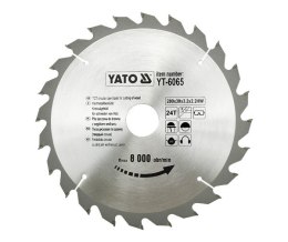 YATO PIŁA TARCZOWA WIDIOWA 205x18mm 24-ZĘBY 6066