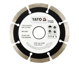 YATO TARCZA DIAMENTOWA SEGMENTOWA 115 x 22,2mm 6002
