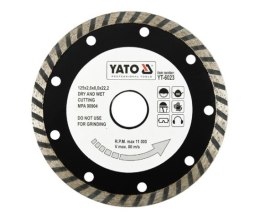 YATO TARCZA DIAMENTOWA TURBO 125 x 22,2mm 6023