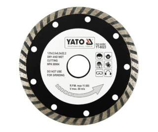 YATO TARCZA DIAMENTOWA TURBO 125 x 22,2mm 6023