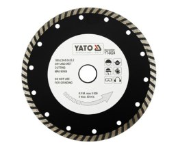 YATO TARCZA DIAMENTOWA TURBO 180 x 22,2mm 6024