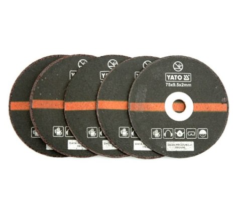 YATO TARCZA METAL 75mm KOMPLET 5szt. DO PRZECINARKI PNEUMATYCZNEJ 0994 YATO TARCZA METAL 75mm KOMPLET 5szt. DO PRZECINARKI PNEUMATYCZNEJ 0994