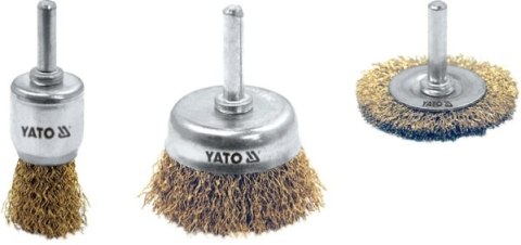 YATO ZESTAW SZCZOTEK Z TRZPIENIEM 3szt. MOSIĄDZ 4755 YATO ZESTAW SZCZOTEK Z TRZPIENIEM 3szt. MOSIĄDZ 4755