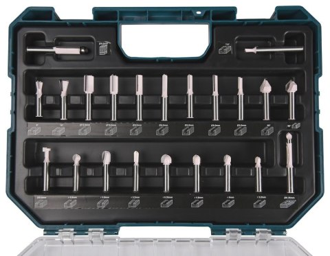 MAKITA FREZY DO ROWKÓW 8mm ZESTAW 22szt. MAKITA FREZY DO ROWKÓW 8mm ZESTAW 22szt.