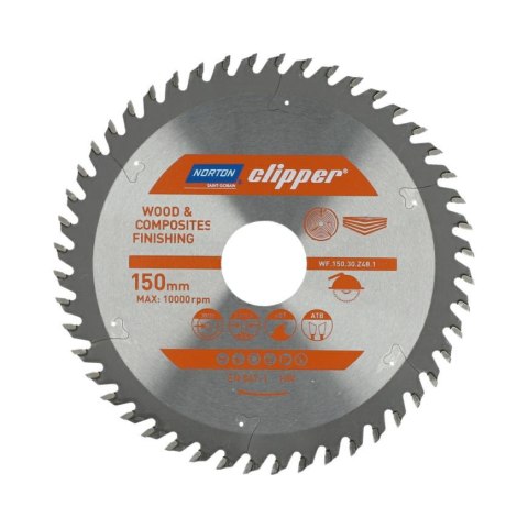 NORTON PIŁA TARCZOWA 150mm x 30mm x 48z DREWNO I KOMPOZYTY ATB (2,6 / 1,6) NORTON PIŁA TARCZOWA 150mm x 30mm x 48z DREWNO I KOMPOZYTY ATB (2,6 / 1,6)