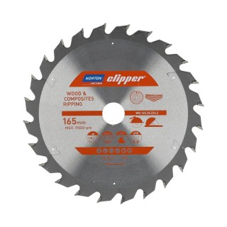 NORTON PIŁA TARCZOWA 165mm x 20mm x 24z DREWNO I KOMPOZYTY ATB (2,6 / 1,6)