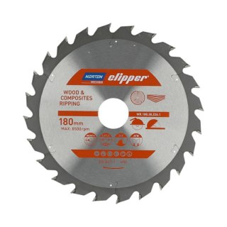 NORTON PIŁA TARCZOWA 180mm x 30mm x 24z DREWNO I KOMPOZYTY ATB (2,8 / 1,8)