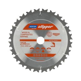 NORTON PIŁA TARCZOWA 250mm x 30mm x 24z DREWNO I KOMPOZYTY ATB Neg (3,2 / 2,2)