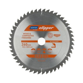 NORTON PIŁA TARCZOWA 260mm x 30mm x 48z DREWNO I KOMPOZYTY ATB Neg (2,6 / 1,8)