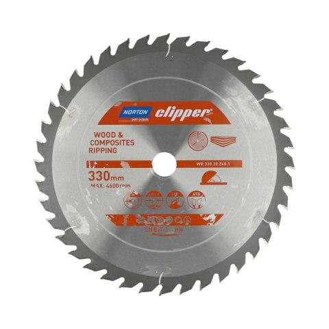 NORTON PIŁA TARCZOWA 330mm x 30mm x 40z DREWNO I KOMPOZYTY ATB (3,2 / 2,2) NORTON PIŁA TARCZOWA 330mm x 30mm x 40z DREWNO I KOMPOZYTY ATB (3,2 / 2,2)