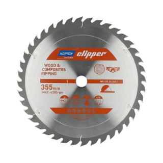 NORTON PIŁA TARCZOWA 355mm x 30mm x 40z DREWNO I KOMPOZYTY ATB (3,2 / 2,4)
