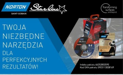 NORTON TARCZA.STARLINE 125mmx1,0/100szt WIADERKO+ŚCIERNICA WŁÓKNINOWA NORTON TARCZA.STARLINE 125mmx1,0/100szt WIADERKO+ŚCIERNICA WŁÓKNINOWA