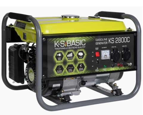 KÖNNER & SÖHNEN GENERATOR BENZYNOWY 2,5kW 230V KSB 2800C BASIC (UZWOJENIE MIEDZIANE) KÖNNER & SÖHNEN GENERATOR BENZYNOWY 2,5kW 230V KSB 2800C BASIC (UZWOJENIE MIEDZIANE)