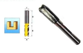 FREZ PROSTY 2 ROWKI 8/20/6mm