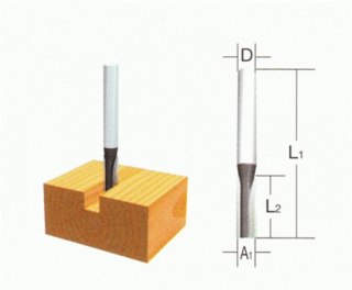 FREZ PROSTY ALUMINIUM 6/18,2/6mm