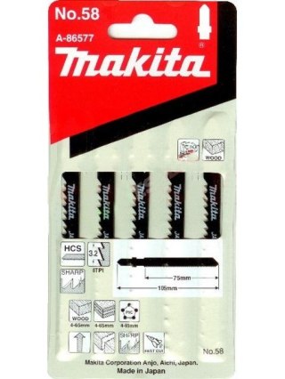 MAKITA BRZESZCZOT DO WYRZYNARKI T101BR NR 58 5szt
