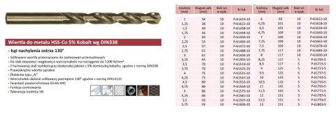MAKITA WIERTŁO DO METALU HSS-CO 3,5mm MAKITA WIERTŁO DO METALU HSS-CO 3,5mm