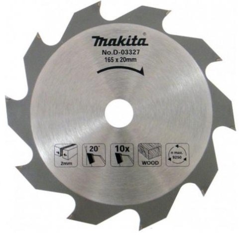 PIŁA TARCZOWA 165x20mm 10-ZĘBÓW ECONOMY PIŁA TARCZOWA 165x20mm 10-ZĘBÓW ECONOMY