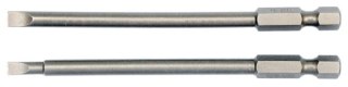 YATO KOŃCÓWKA / BIT 1/4" PŁASKA 4x100mm + 5x100mm 2szt. 0484