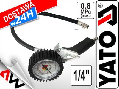 YATO PISTOLET DO POMPOWANIA Z MANOMETREM 2370 YATO PISTOLET DO POMPOWANIA Z MANOMETREM 2370