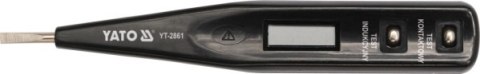 YATO PRÓBNIK NAPIĘCIA 12-250V LCD 2861 YATO PRÓBNIK NAPIĘCIA 12-250V LCD 2861
