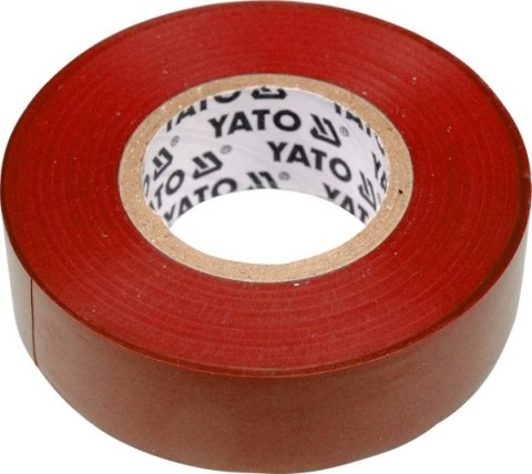 YATO TAŚMA IZOLACYJNA 19mmx20m CZERWONA YATO TAŚMA IZOLACYJNA 19mmx20m CZERWONA