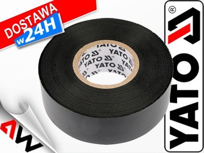 YATO TAŚMA IZOLACYJNA 25mmx20m CZARNA 8174 YATO TAŚMA IZOLACYJNA 25mmx20m CZARNA 8174