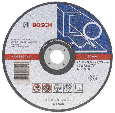 BOSCH TARCZA DO METALU 125mm x 2,5mm x 22mm BOSCH TARCZA DO METALU 125mm x 2,5mm x 22mm