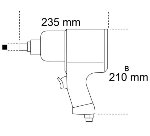 BETA KLUCZ UDAROWY PNEUMATYCZNY 1/2" 1750Nm 1927P BETA KLUCZ UDAROWY PNEUMATYCZNY 1/2" 1750Nm 1927P