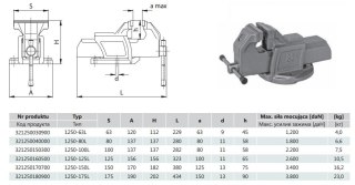 BISON-BIAL IMADŁO STAŁE 150mm TYP 1250-150