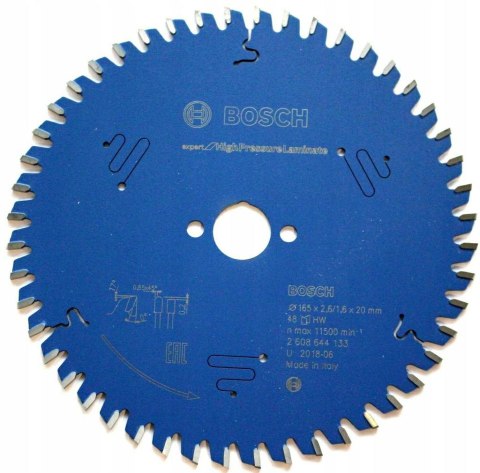 BOSCH PIŁA EXP.H.PRESSURE.LAM 165x20x48z BOSCH PIŁA EXP.H.PRESSURE.LAM 165x20x48z